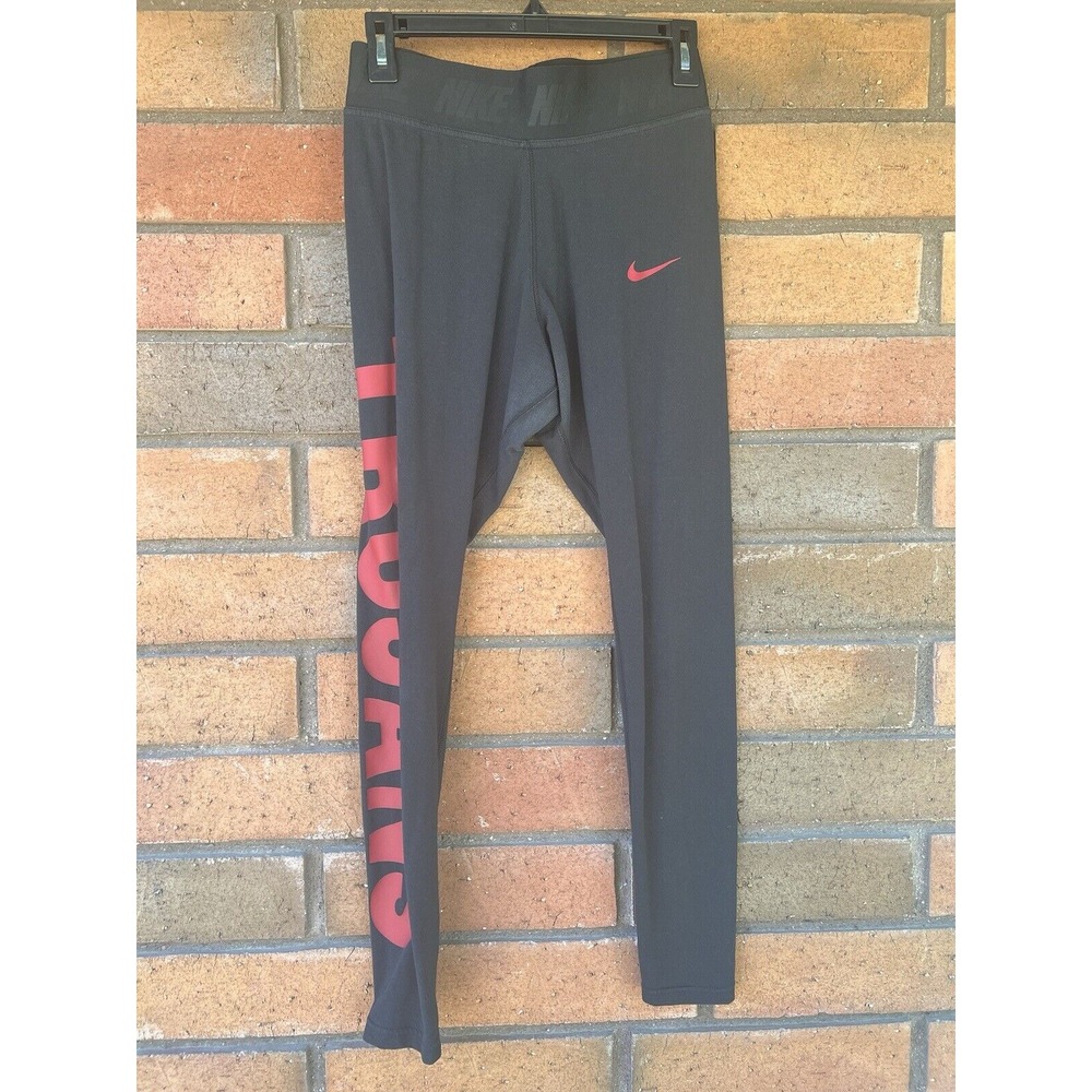 Nike USC Trojans Leggings 7/8 Stretchy  | Black Red‎ | Womens Size Medium